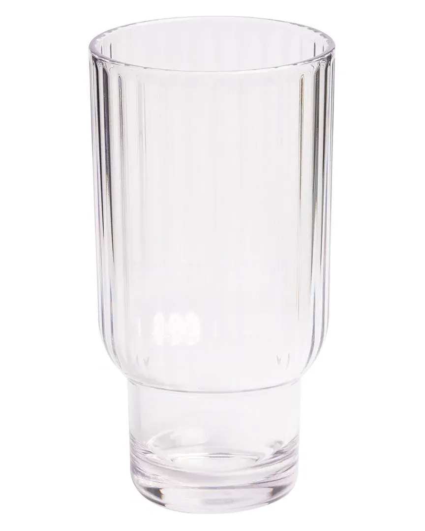 Set of 4 Tall Acrylic Tumblers - Clear