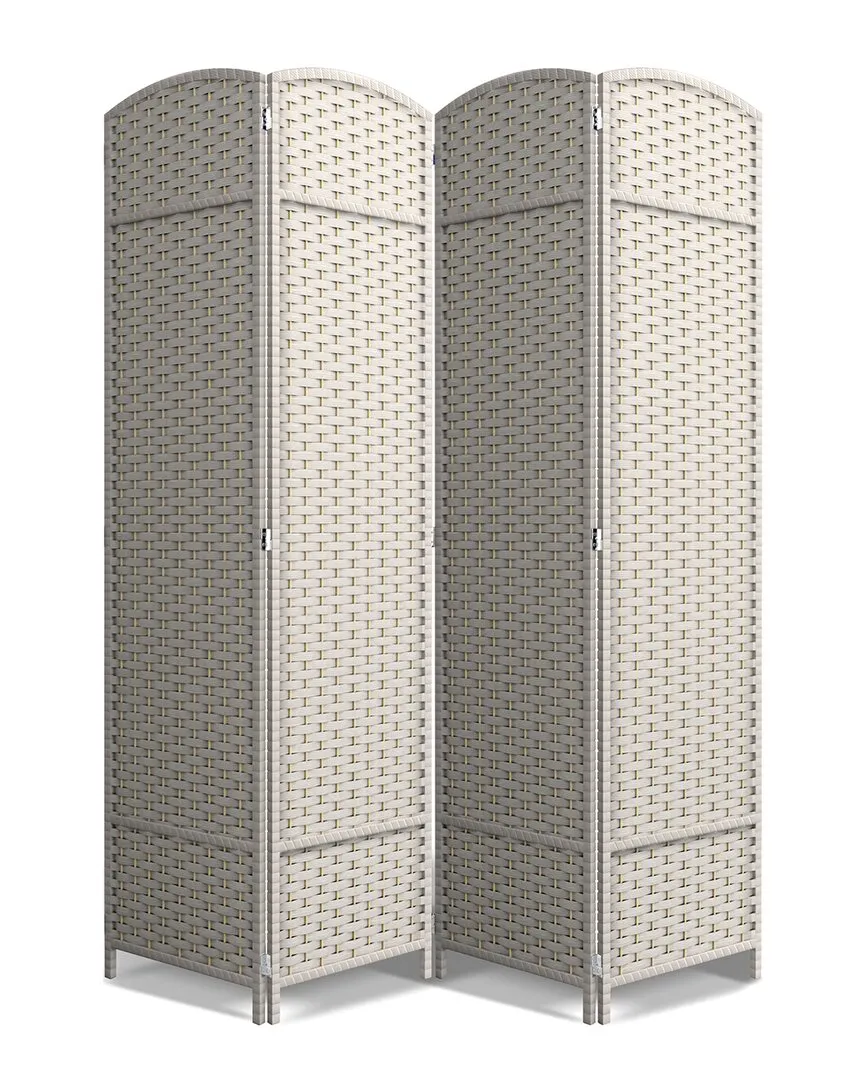 4 Panel Room Divider - Beige image