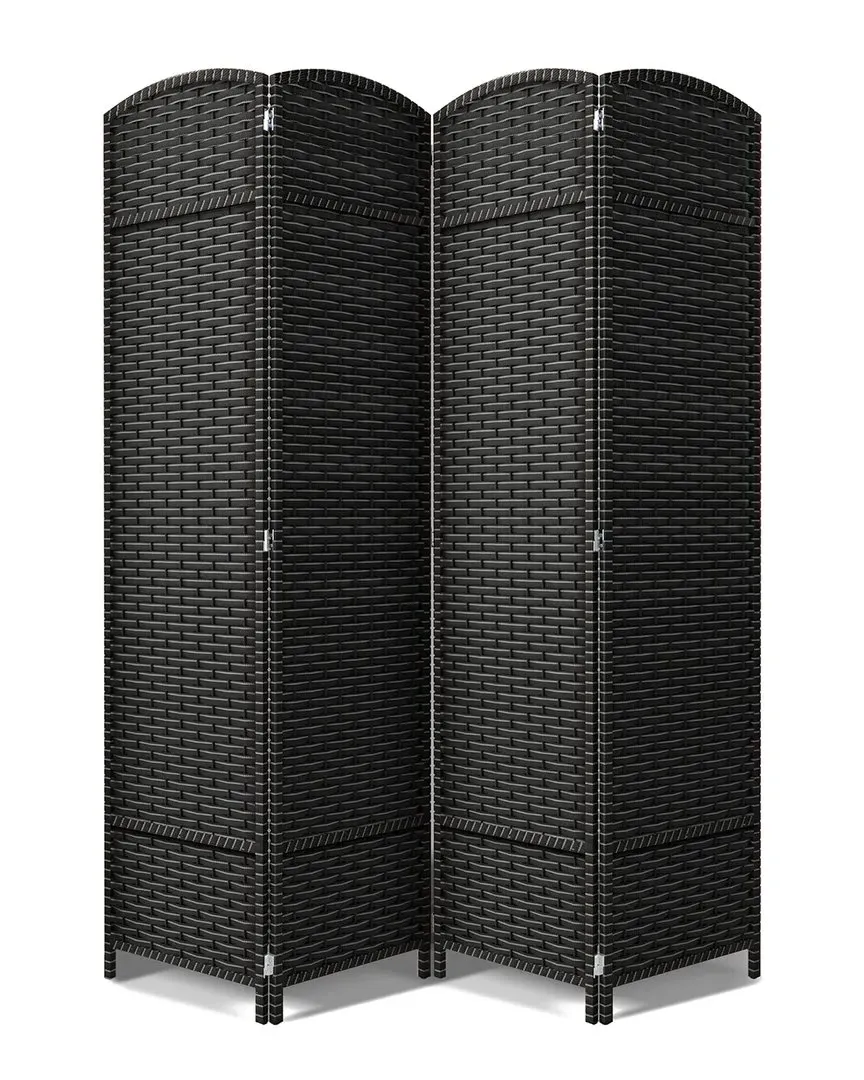 4 Panel Room Divider - Black