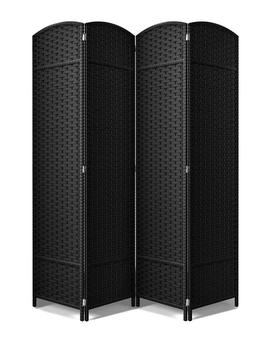 4 Panel Room Divider - Black