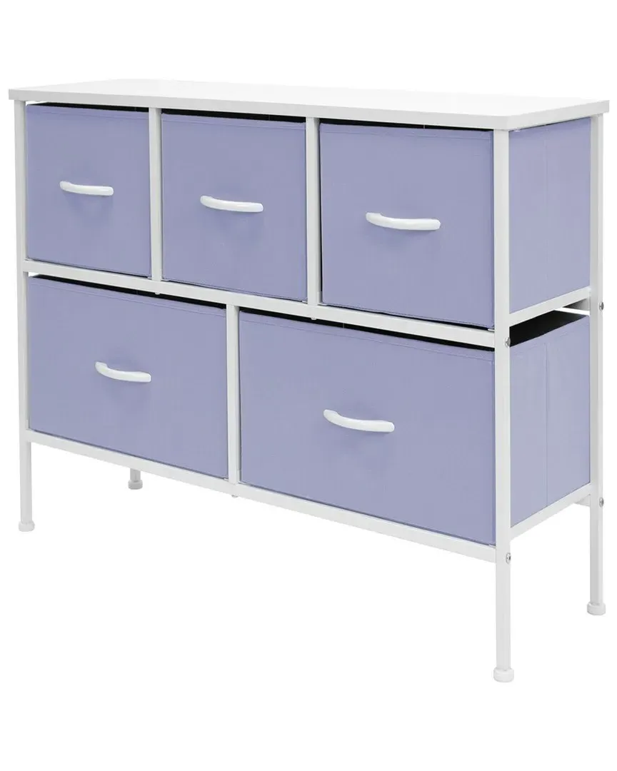 5 Drawer Dresser Chest - Purple
