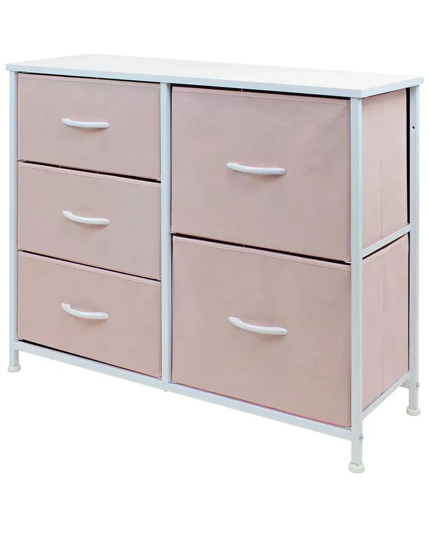 5-Drawer Dresser - Pink