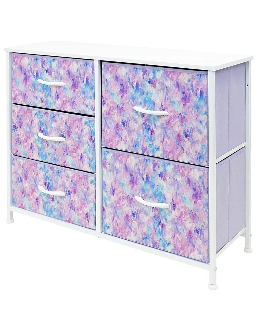 5-Drawer Dresser - Purple