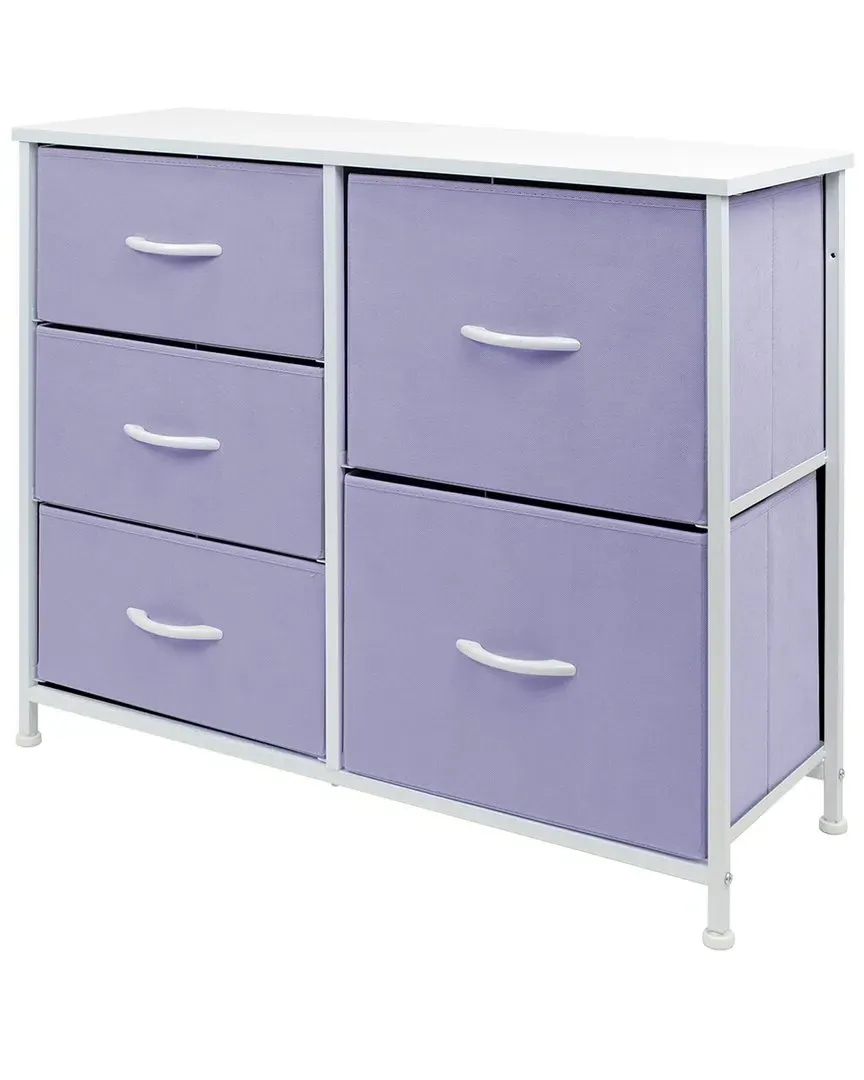 5-Drawer Dresser - Purple