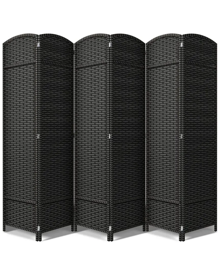 6 Panel Room Divider - Black