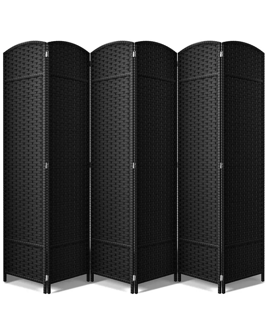 6 Panel Room Divider - Black