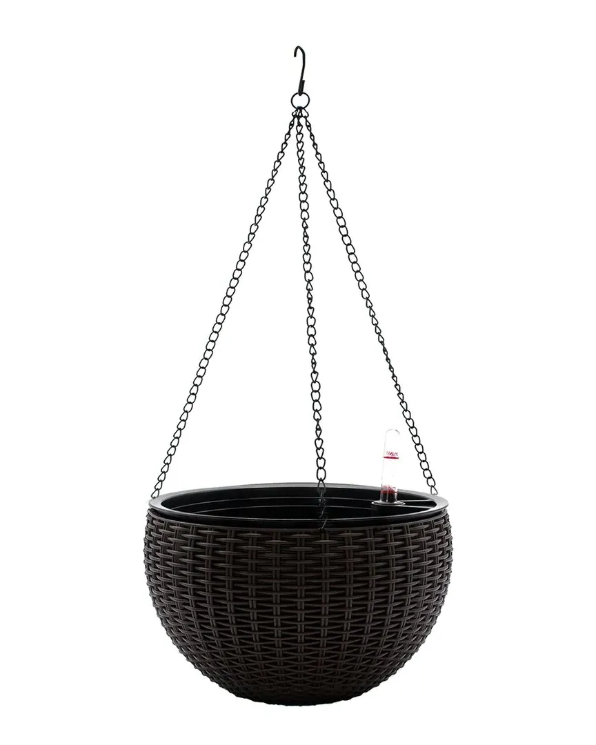 Self-Watering Hanging Planter Set - Brown, Metal image