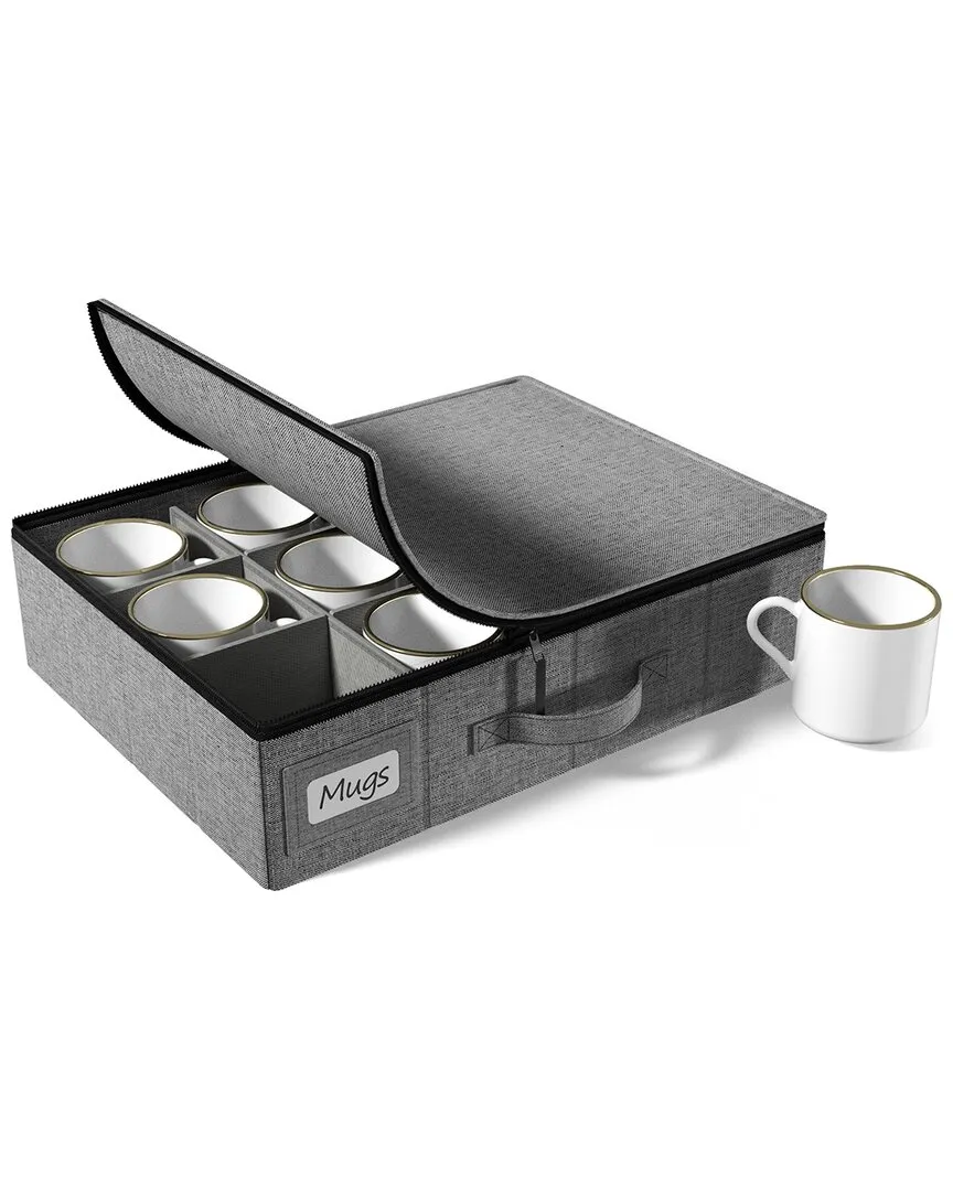Sorbus Coffee Mug Organizer - Grey, Polyester image