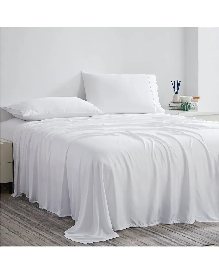 500 Thread Count Extra Deep Pocket Sheet Set - White, Tencel