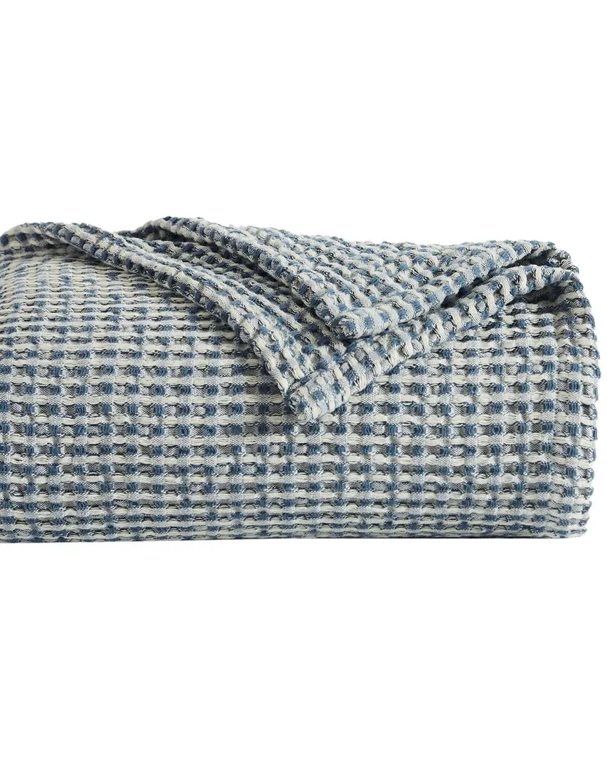 Tama Cotton Waffle Blanket - Blue image