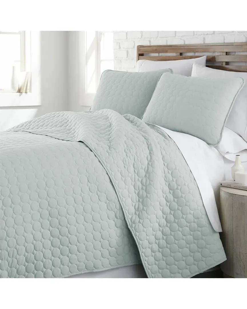 Vilano Ultra-Soft Lightweight Quilt Set - Green, Microfiber image