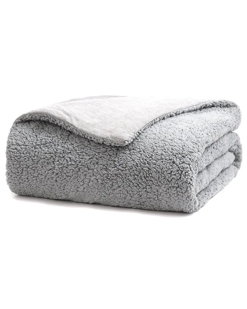 Reversible Cooling Sherpa Blanket - Grey image