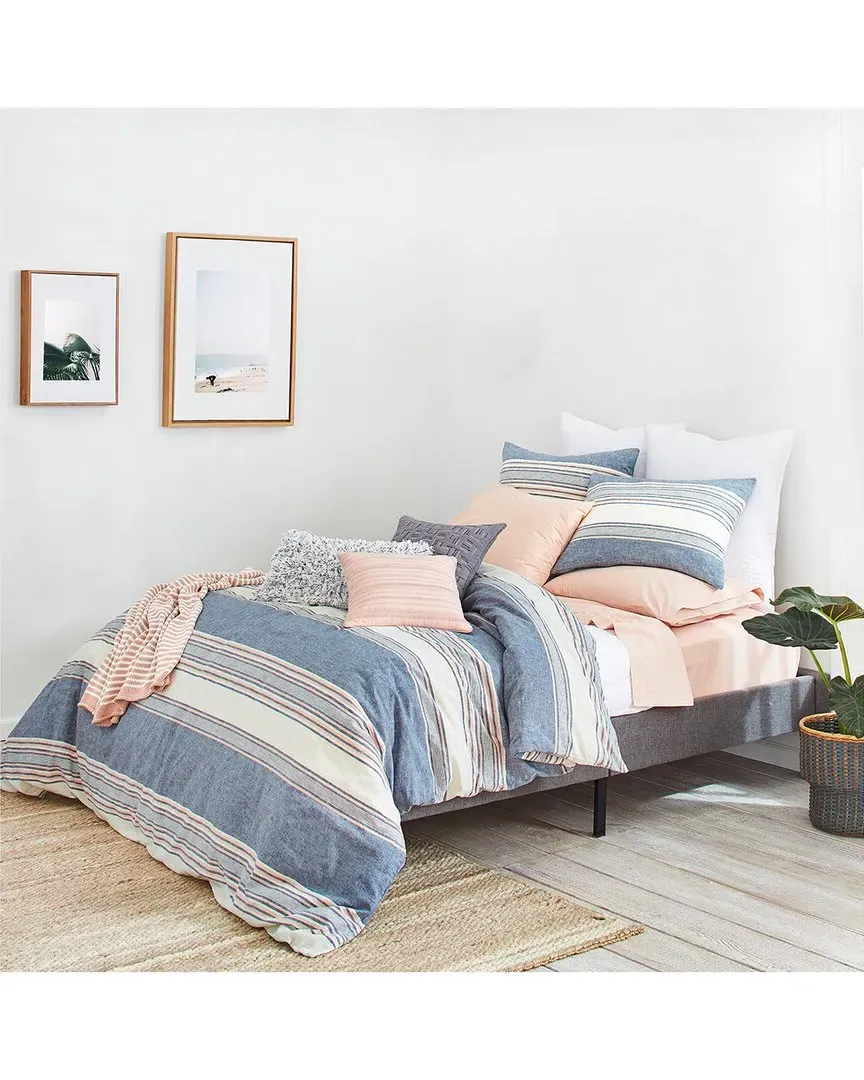 Tuscan Stripe Duvet Set - Navy image