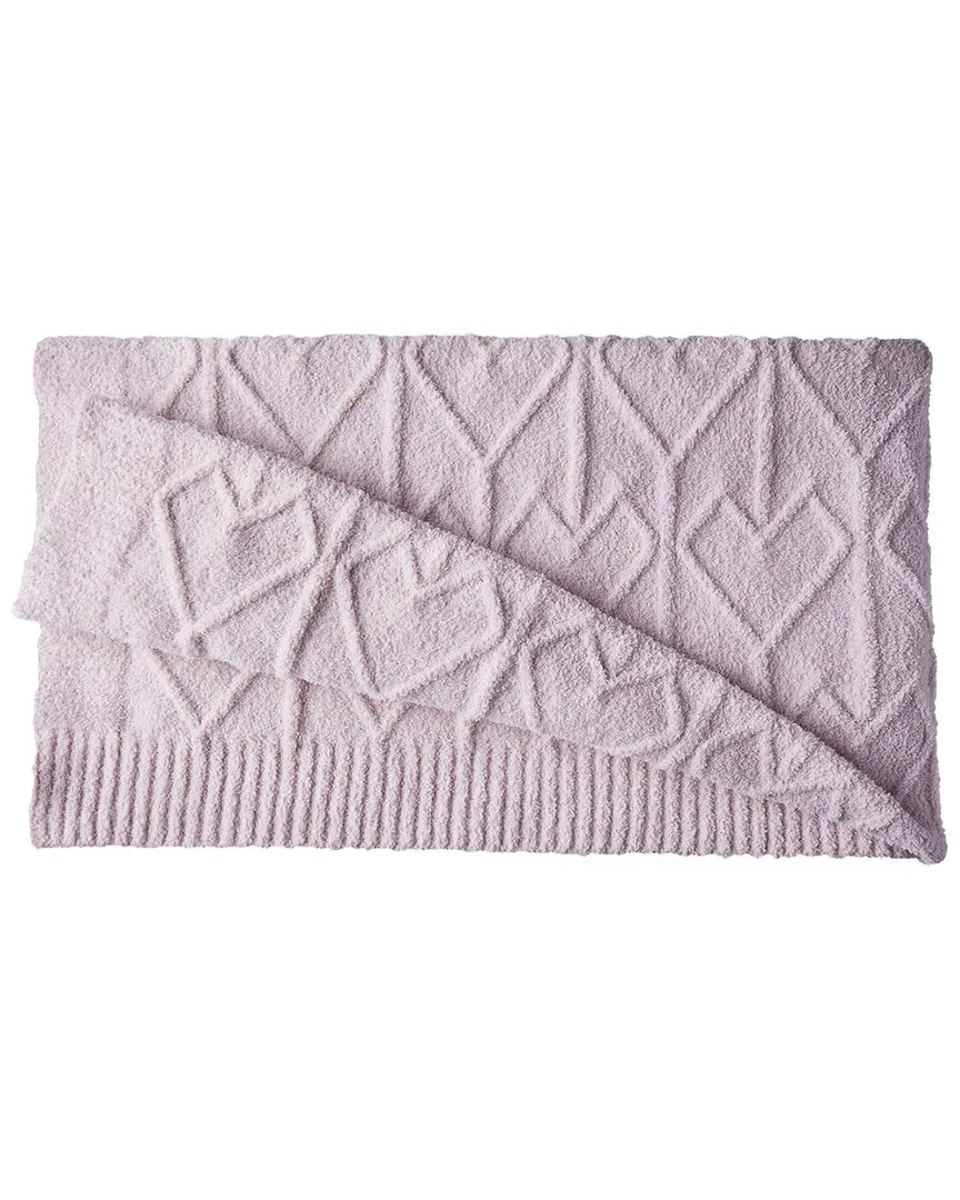 Woven Heart Throw Blanket - Blush, Microfiber image