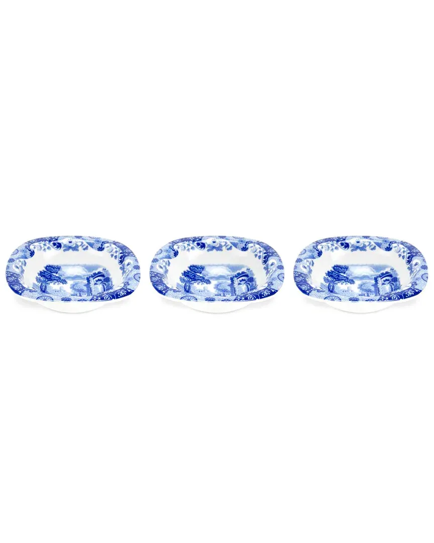 Blue Italian Set of 3 Dip Dishes - Porcelain