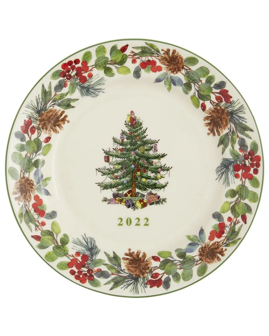 Christmas Tree Annual Collector Plate 2022 - Green, Porcelain image