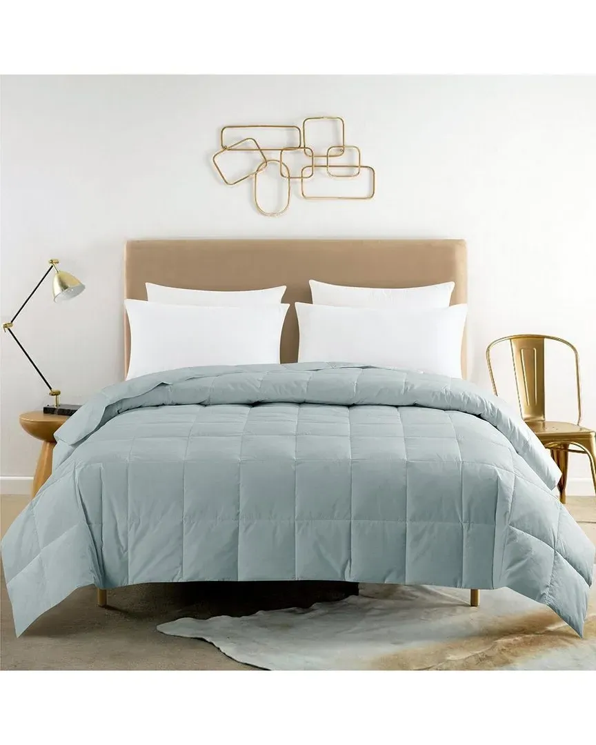 Constance Duck Down Blanket - Aqua, Cotton image