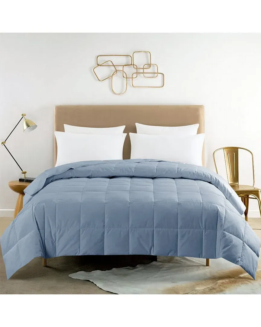 Constance Duck Down Blanket - Blue, Cotton