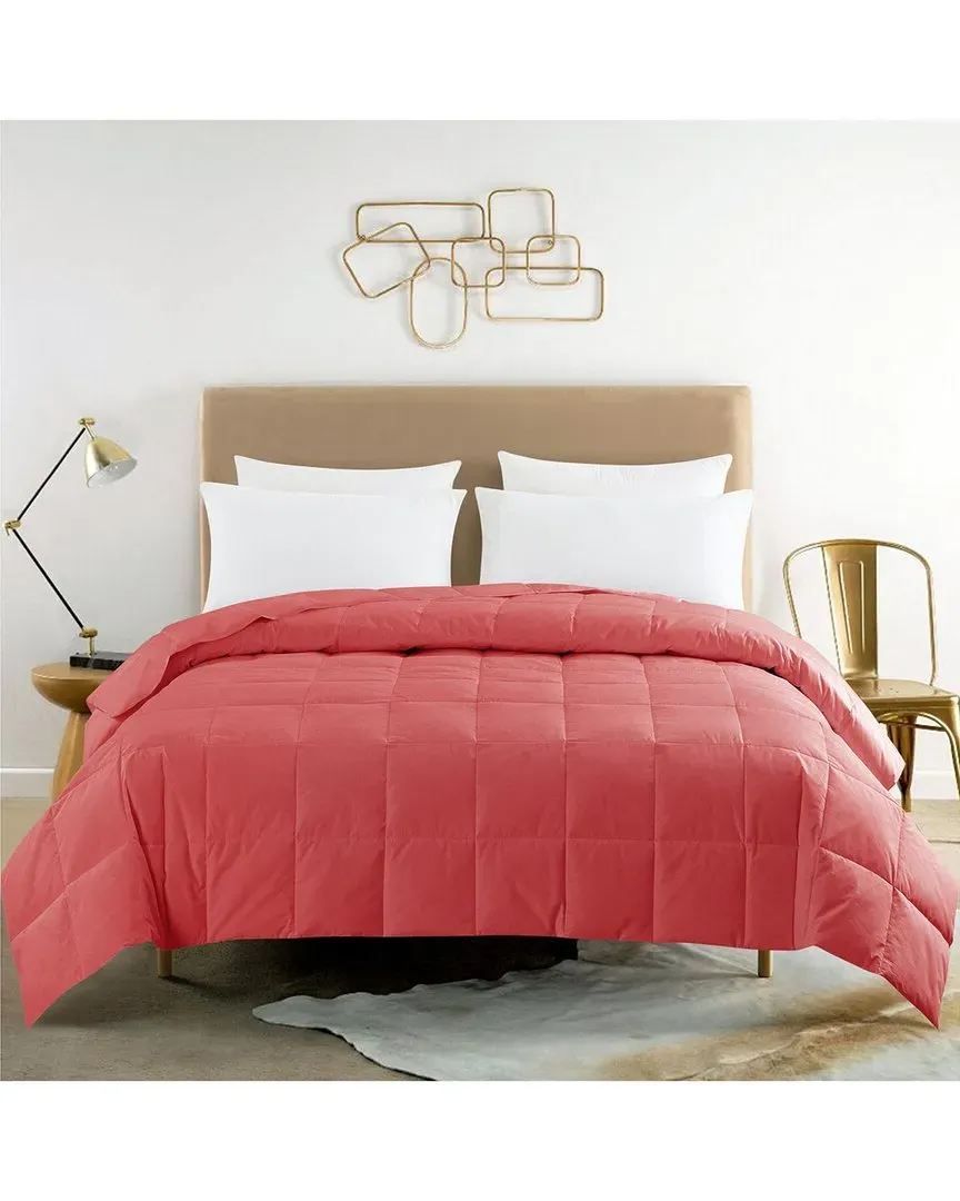 Constance Duck Down Blanket - Pink, Cotton