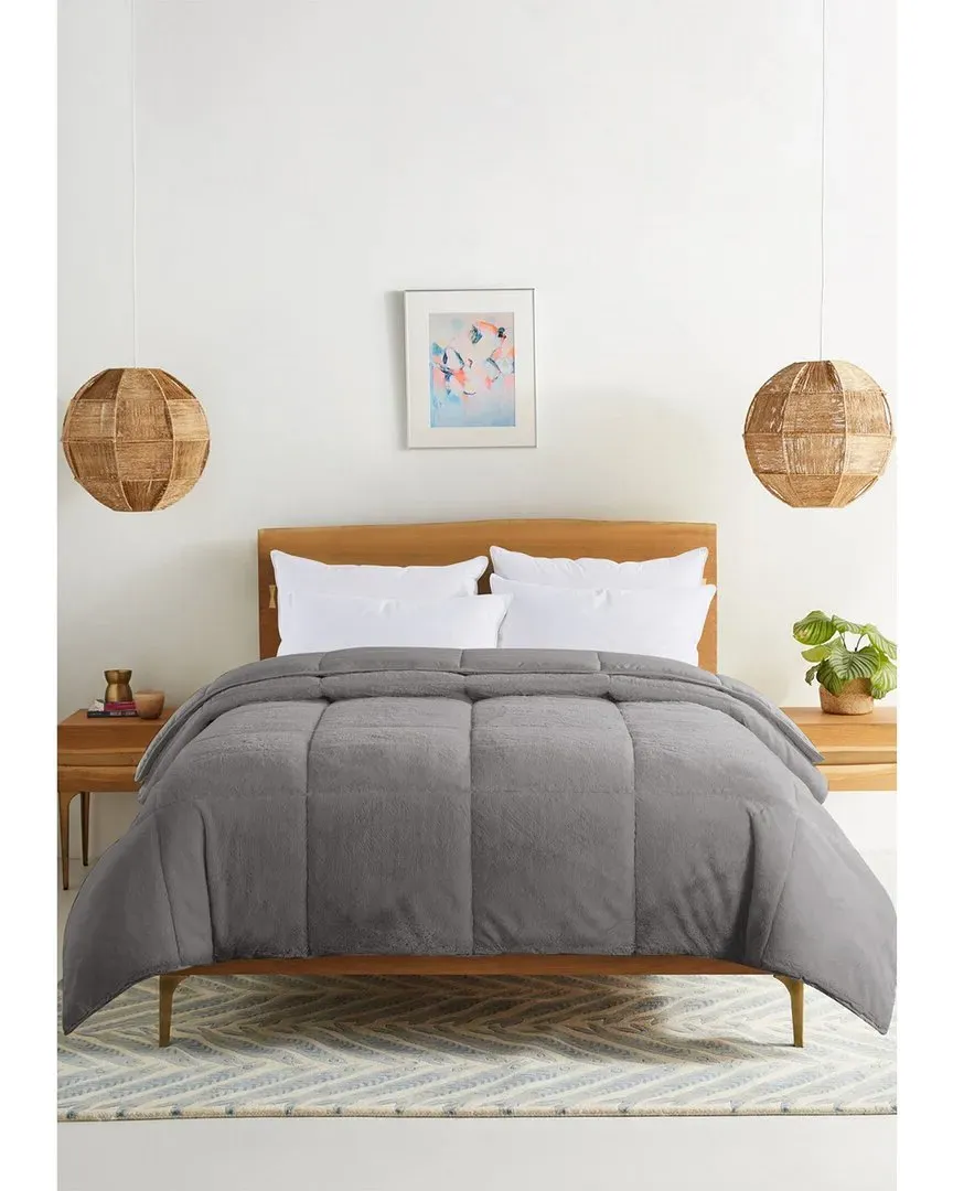 Cozy Down Alt Reversible Comforter - Grey, Microfiber image