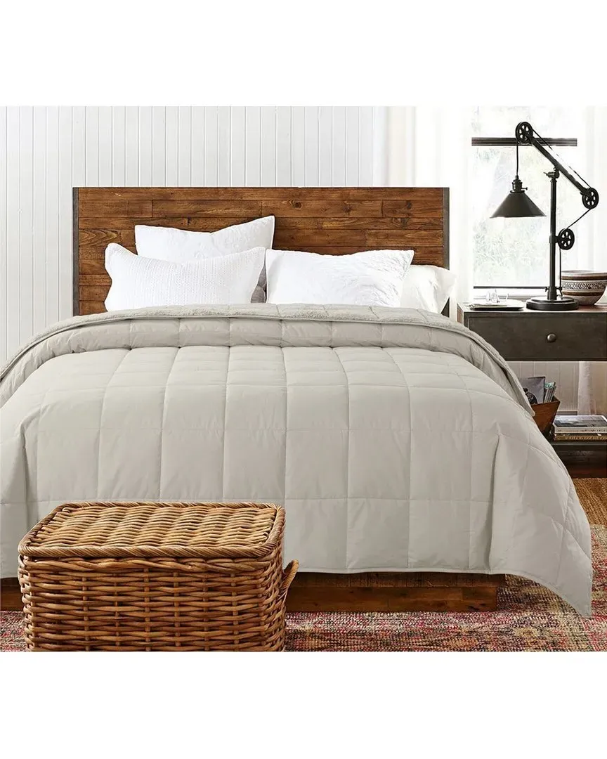 Cozy Down Alternative Reversible Blanket - Cream, Microfiber