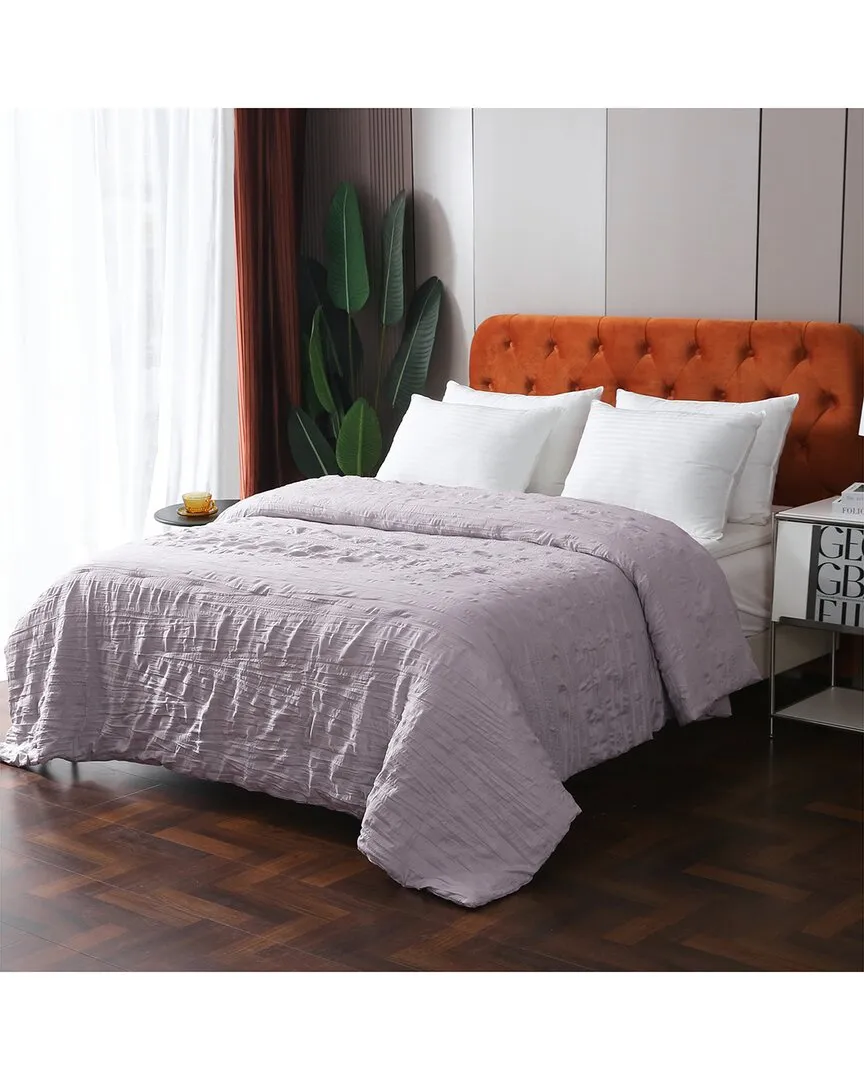 Crinkled Down Alternative Blanket - Purple, Microfiber