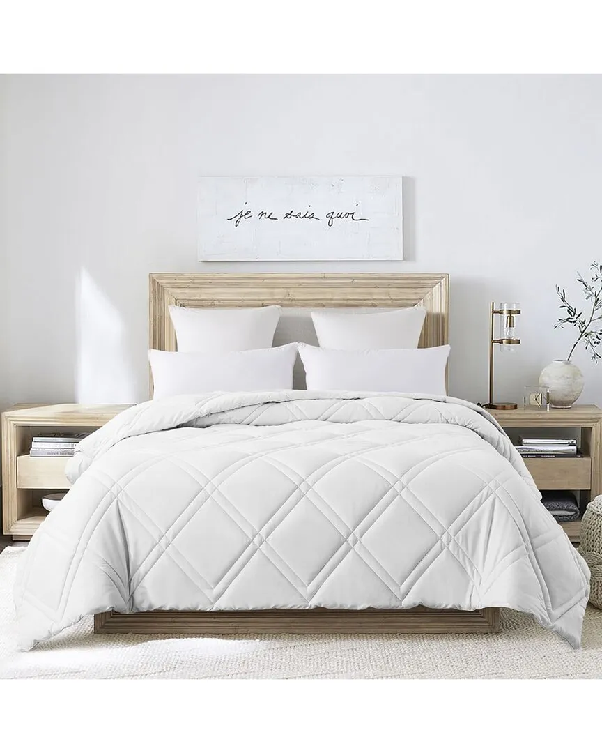 Double Diamond Down Alternative Comforter - White image