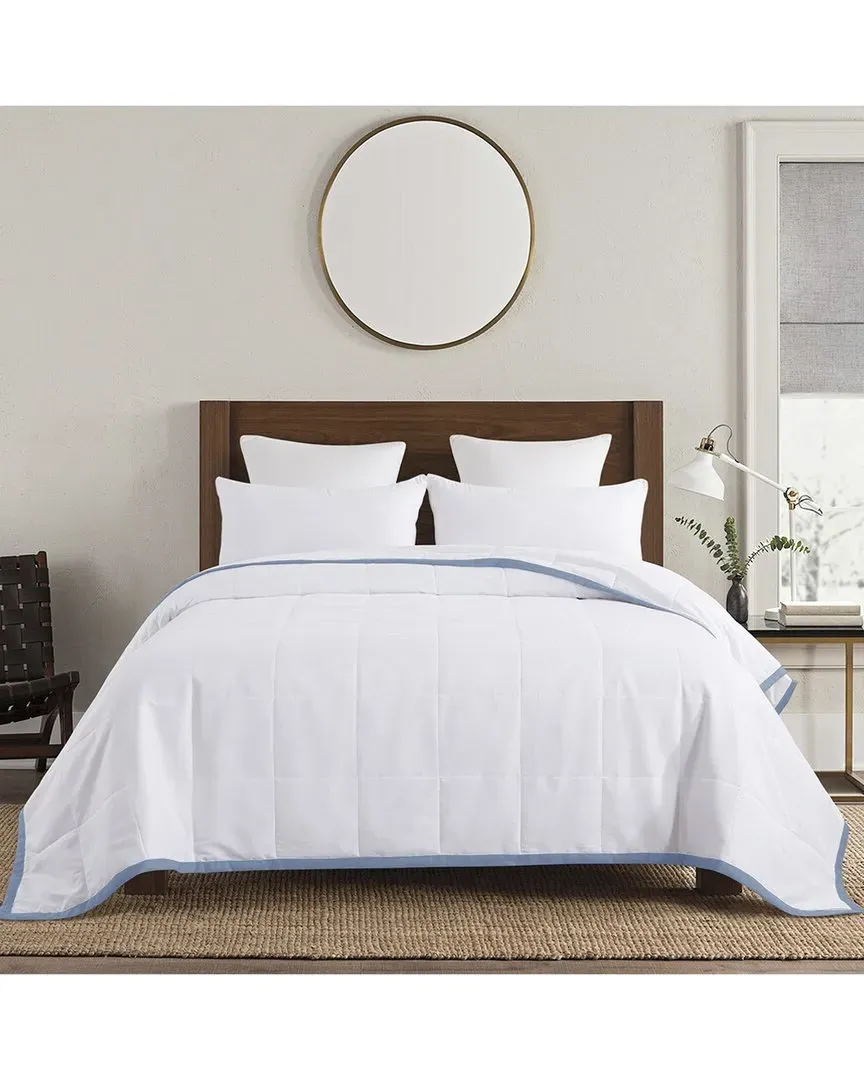 Framed Down Alternative Blanket - Blue, Microfiber