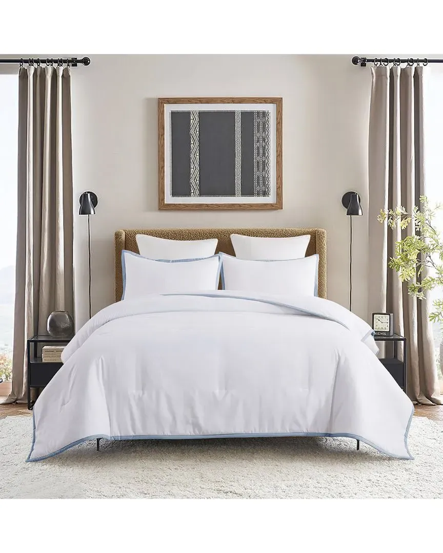 Framed Down Alternative Comforter - Blue, Microfiber