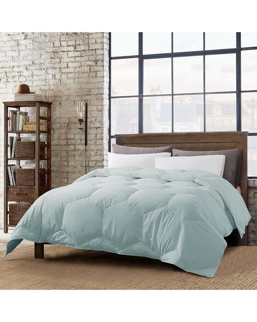 Honeycomb Stitch Down Alternative Comforter - Aqua, Microfiber