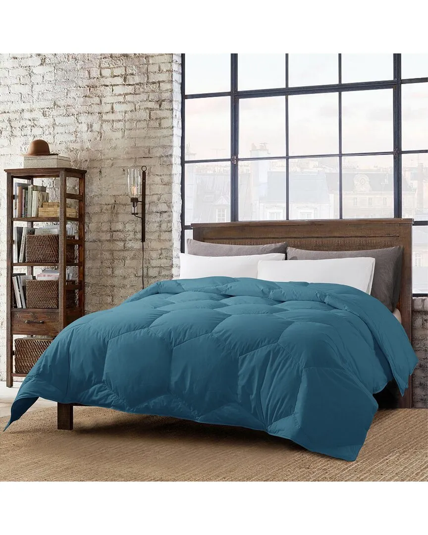 Honeycomb Stitch Down Alternative Comforter - Teal, Microfiber