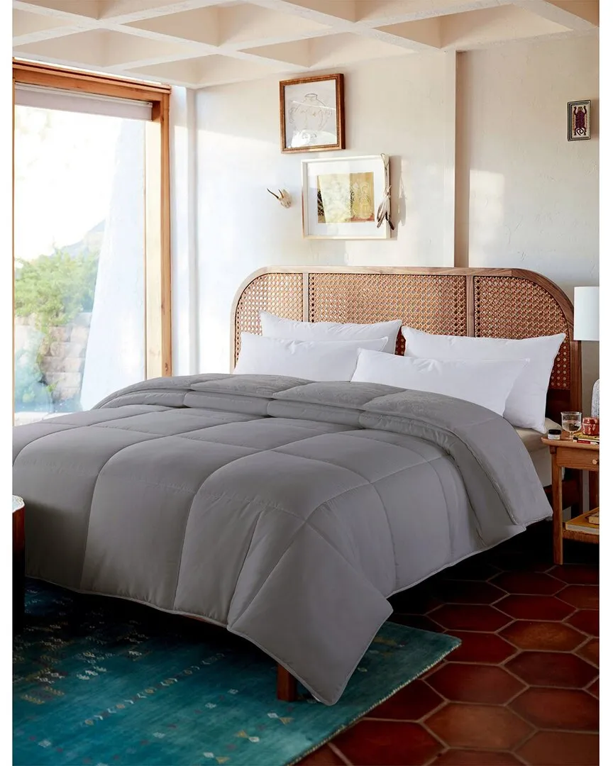 Reversible Down Comforter - Grey, Cotton image