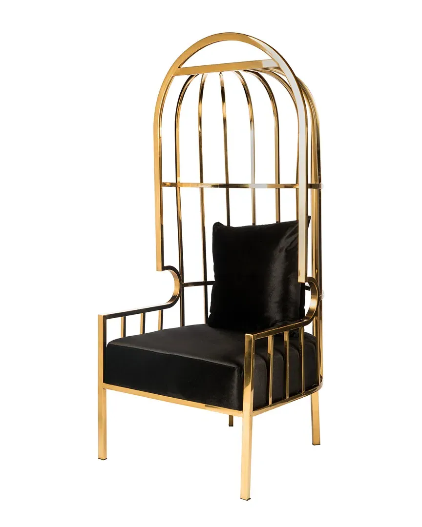 Anika Balloon Chair - Gold, Velvet image