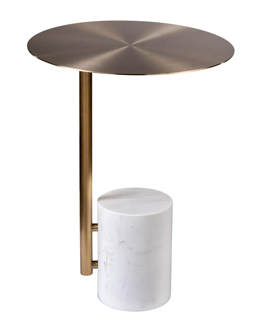 Emmy Marble Base Drink Table - Gold image
