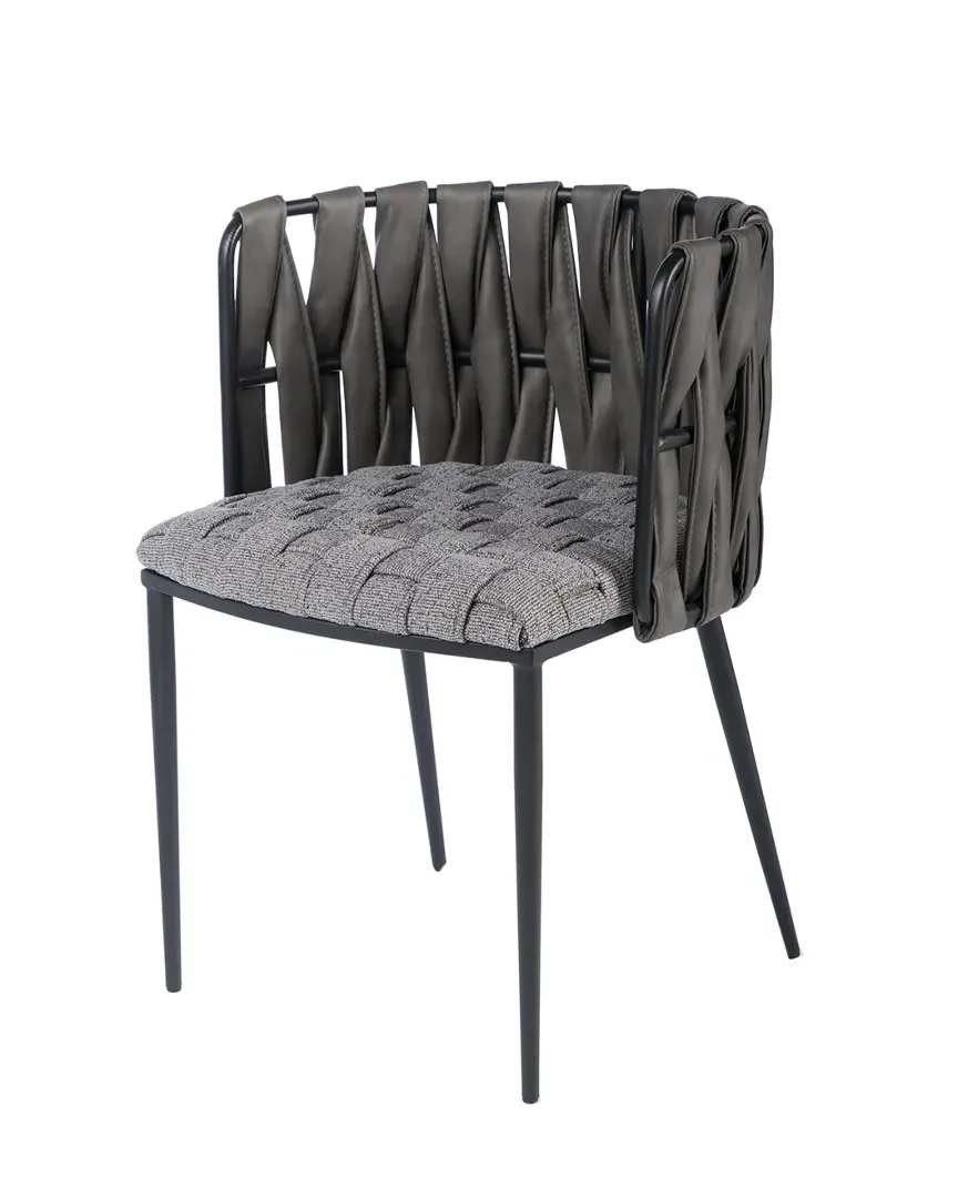Milano Dining Chair - Iron, PU Leather image