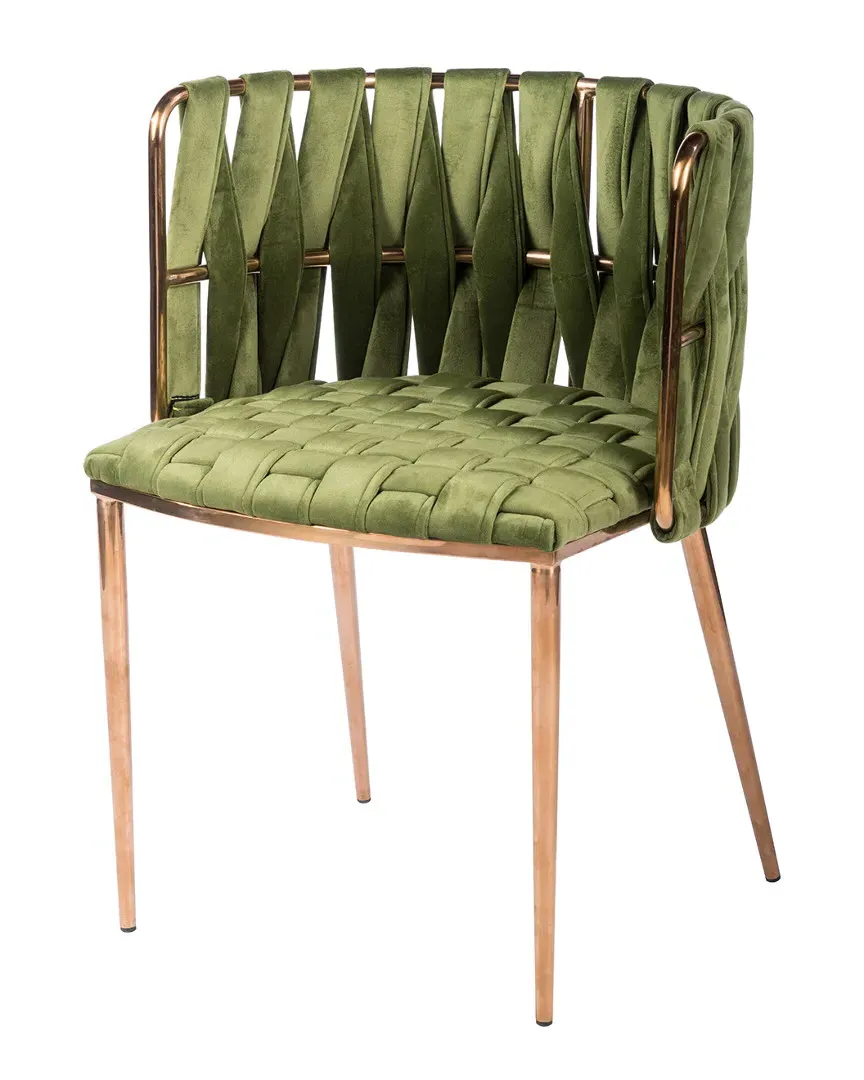 Milano Dining Chair - Stainless Steel, Velvet