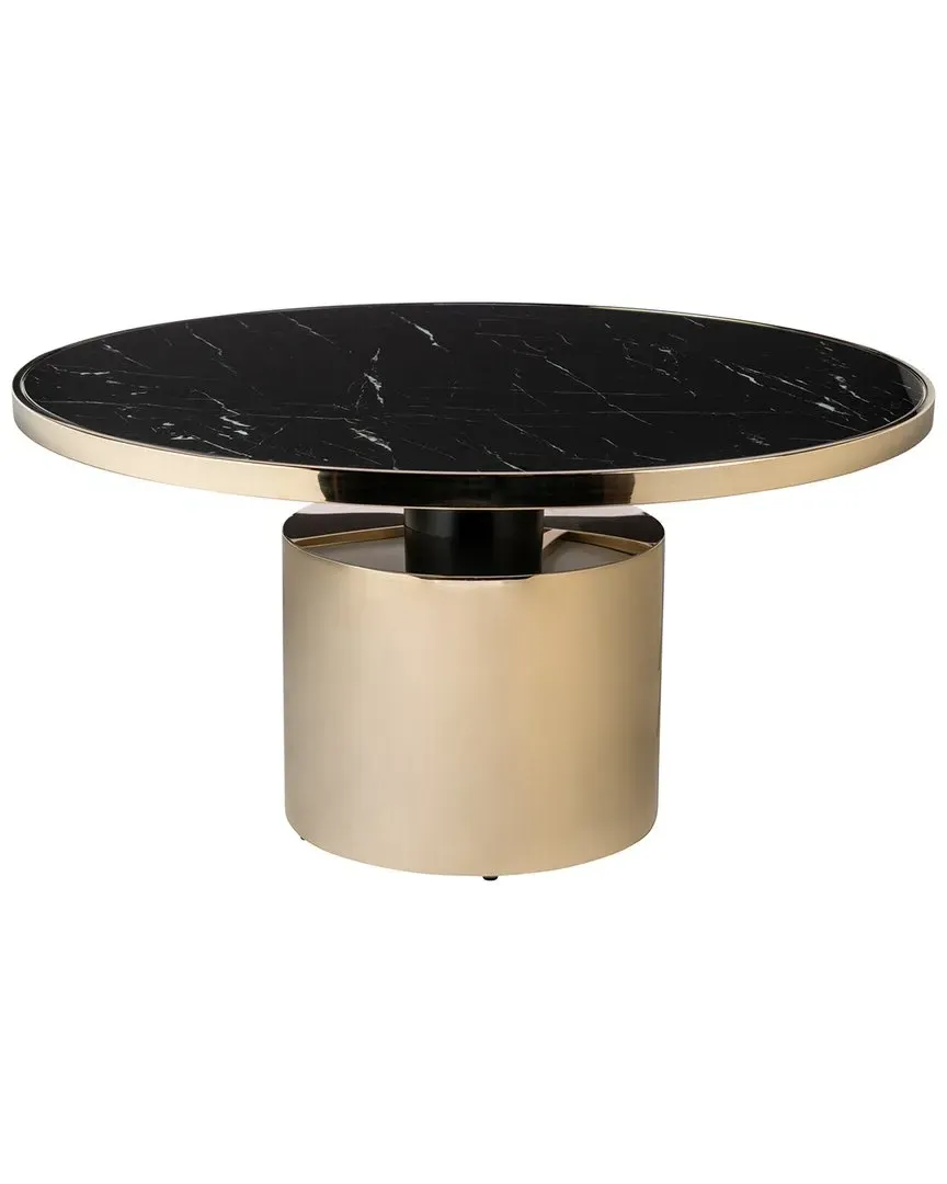 Taylor Round Coffee Table - Black, Glass image