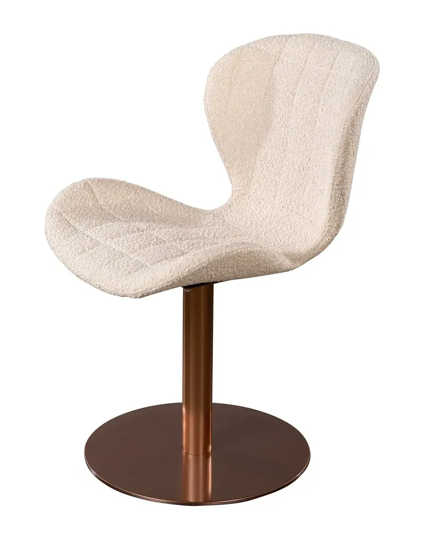 Xander Swivel Chair - Off White, Boucle