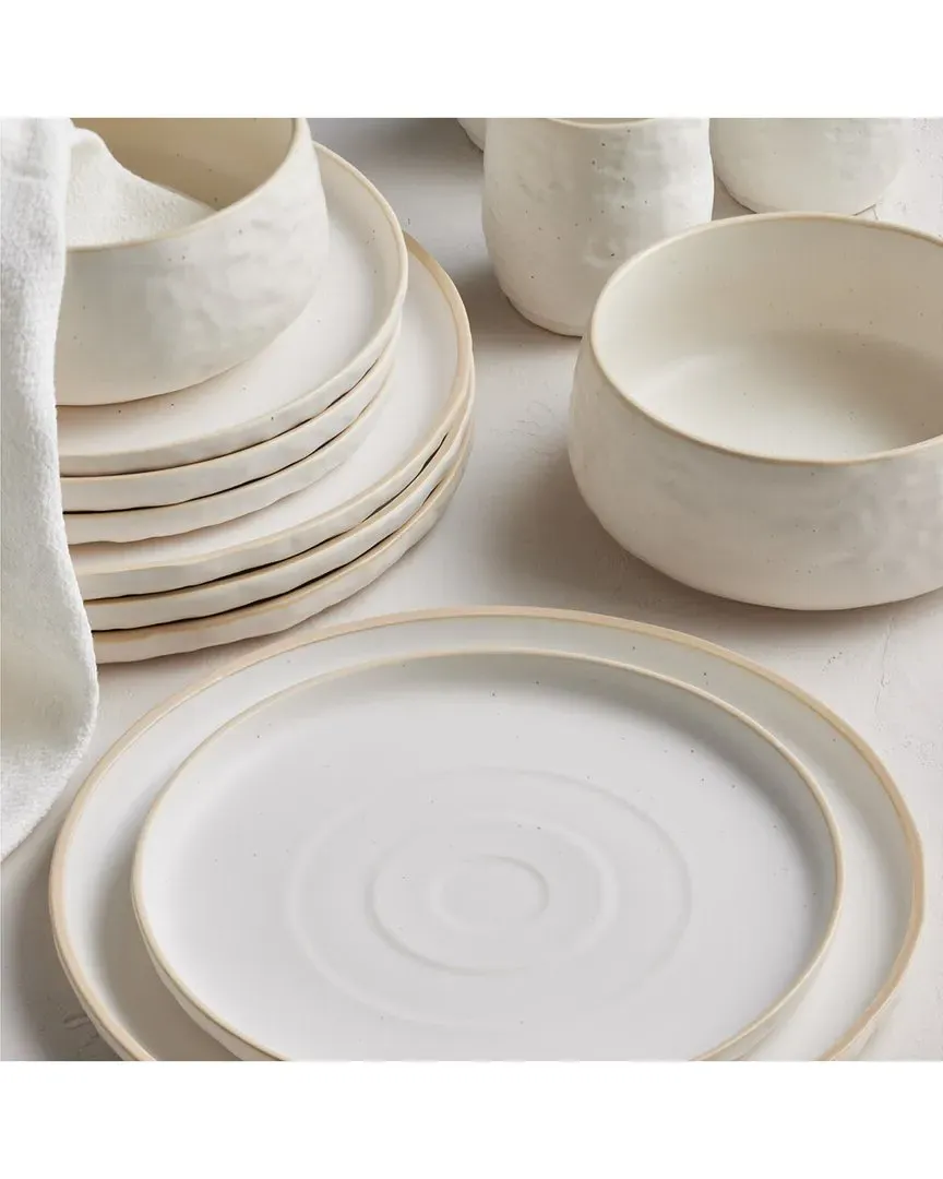 Shosai 16-Piece Dinnerware Set - White, Stoneware image
