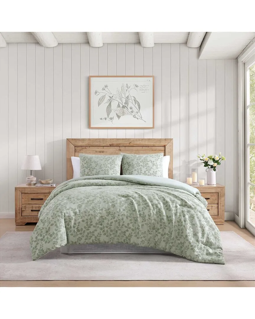 Middlebrook Vine Chenille Jacquard Comforter Set - Sage Green image