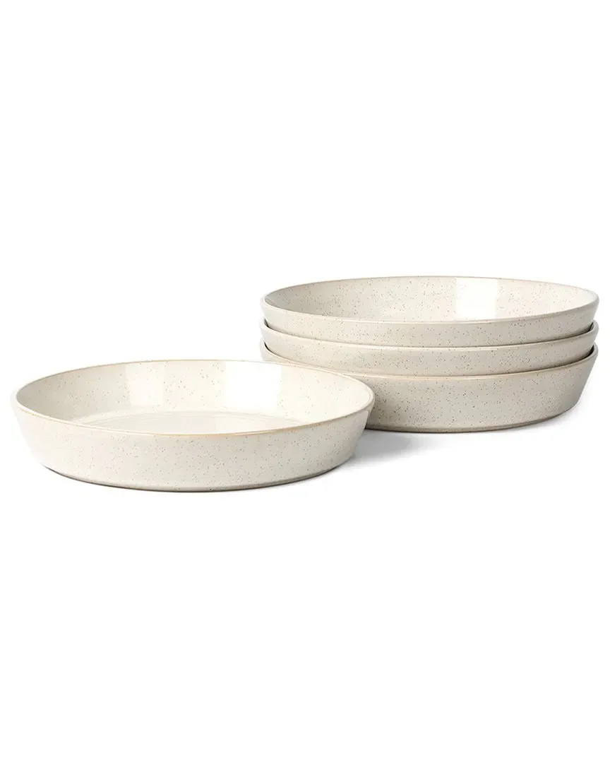 Claire 4-Piece Pasta Bowl Set - White, Stoneware image