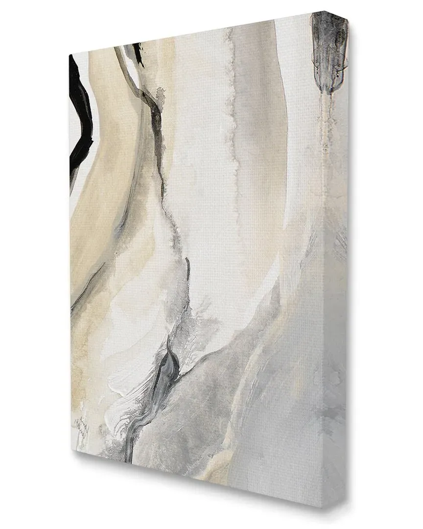 Abstract Paint Strokes Canvas Wall Art by Lanie Loreth - Beige image