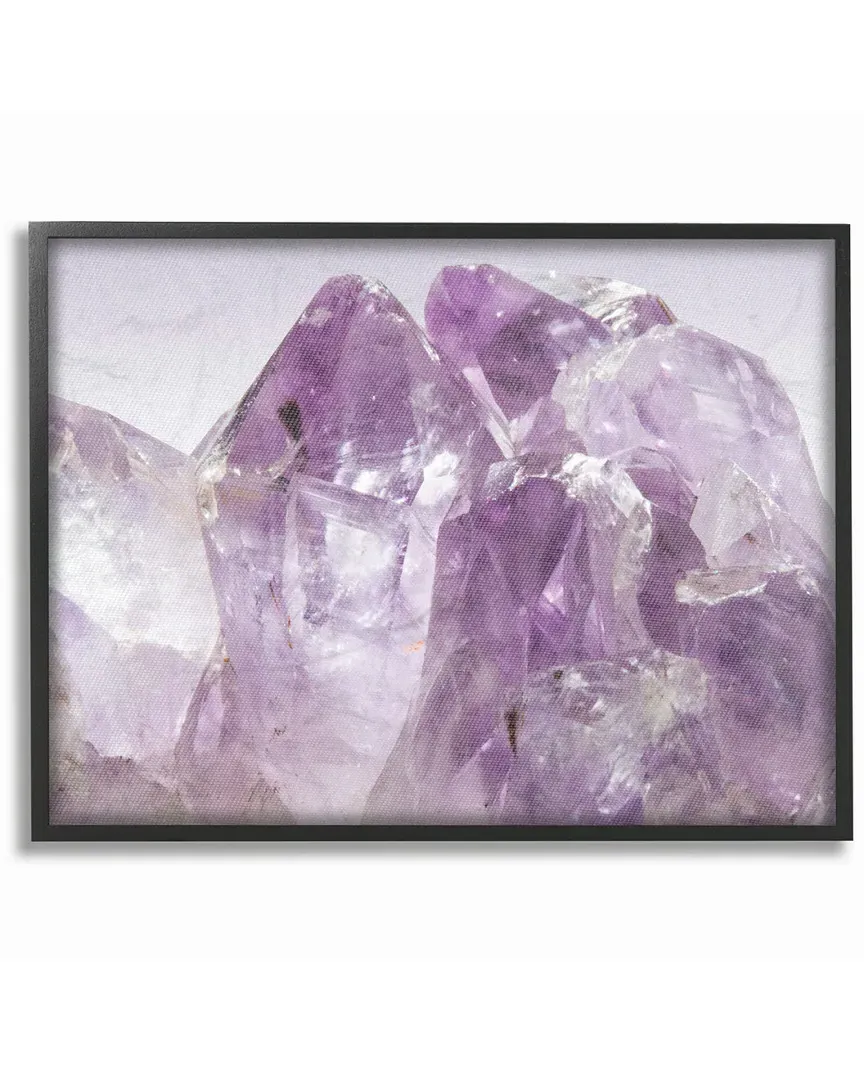 Amethyst Crystal Mountains I by Daphne Polselli Framed Art