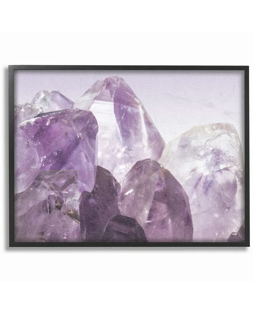 Amethyst Crystal Mountains II by Daphne Polselli Framed Art
