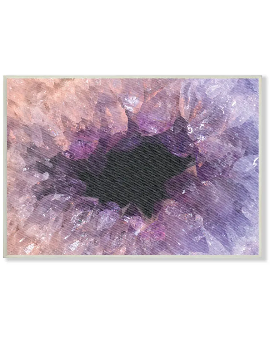 Amethyst Geode Cavern Photograph Framed Art - White image