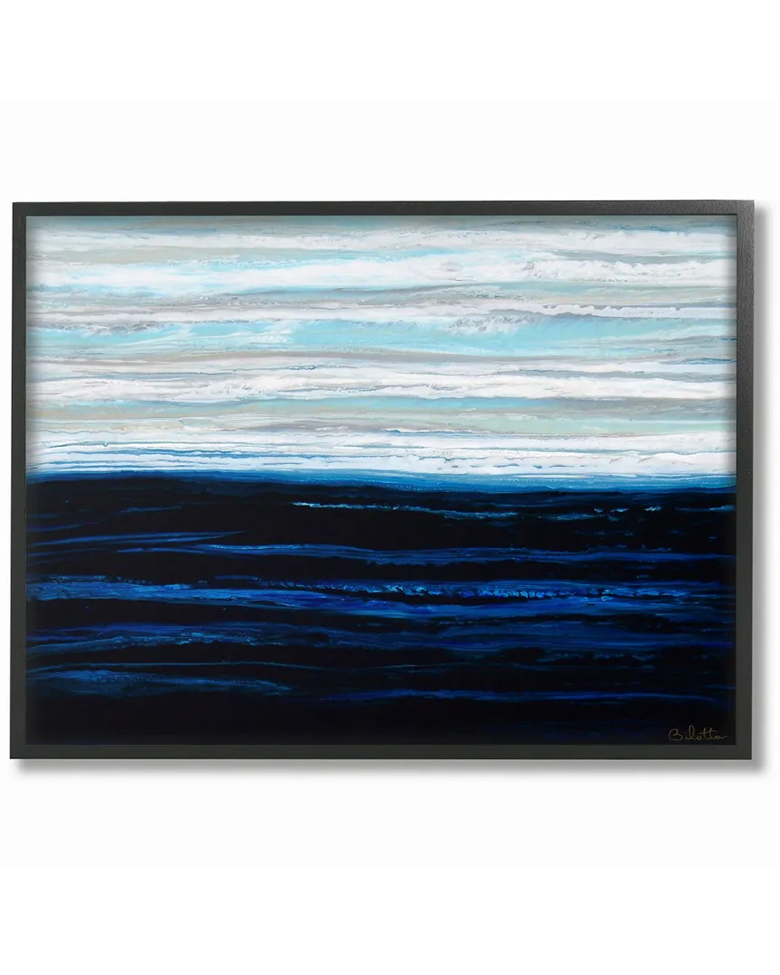 Barbara Bilotta Sky Clouds Wind Abstract Framed Art - Black