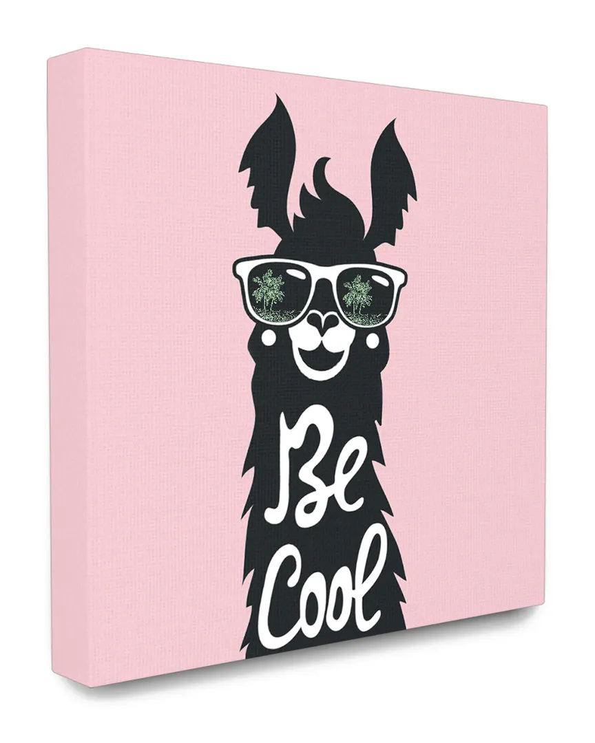 Be Cool Llama with Sunglasses Canvas Art Print image