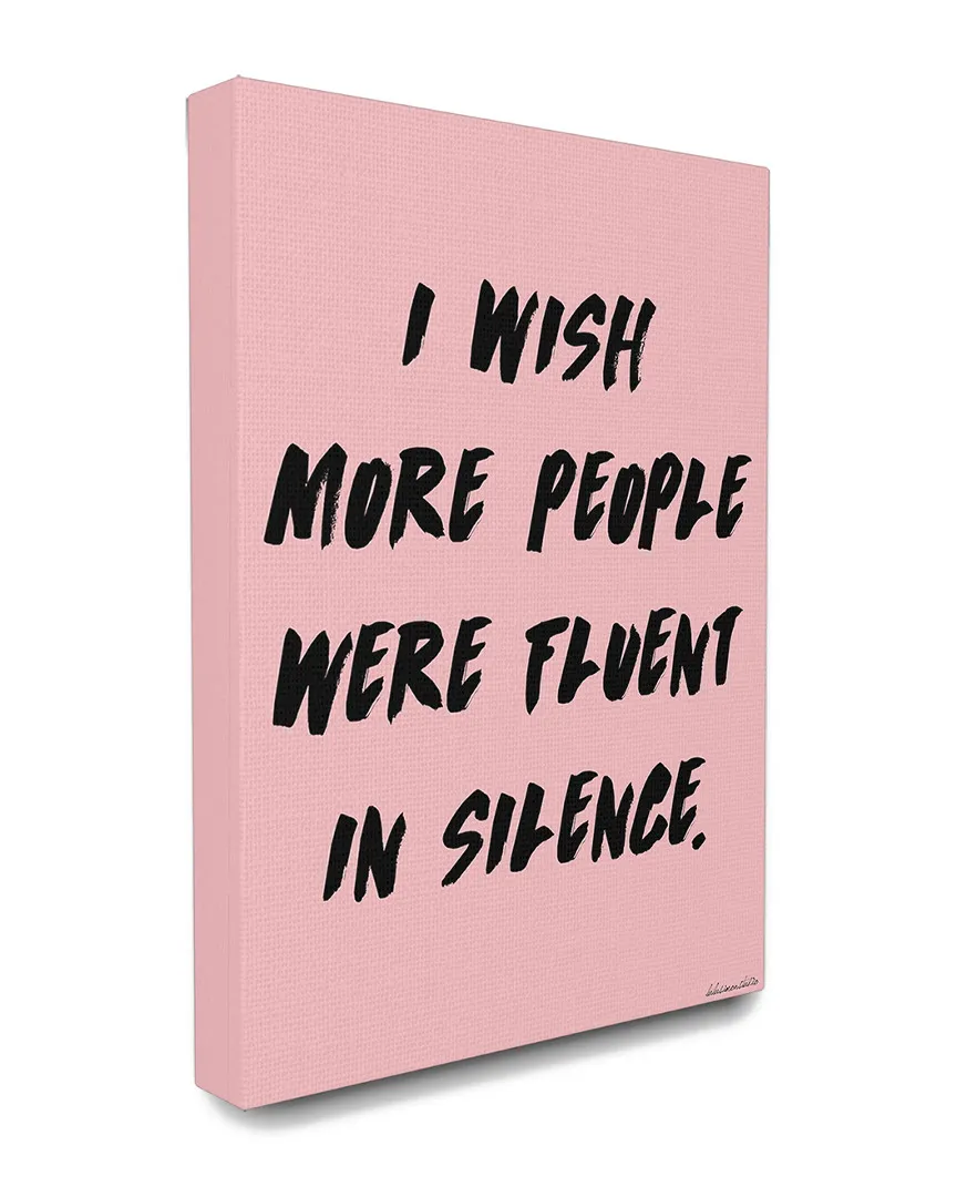 Be Fluent in Silence Canvas Wall Art Print image