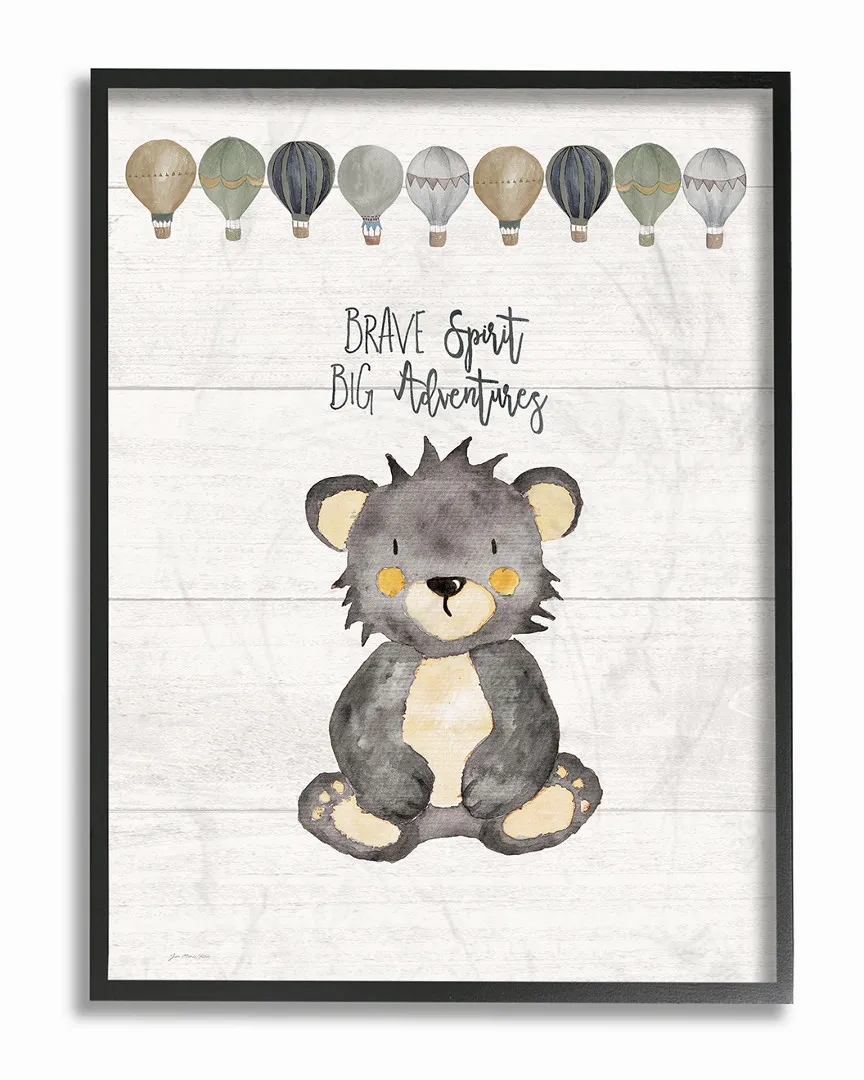 Brave Spirit Big Adventures Framed Art - Black image