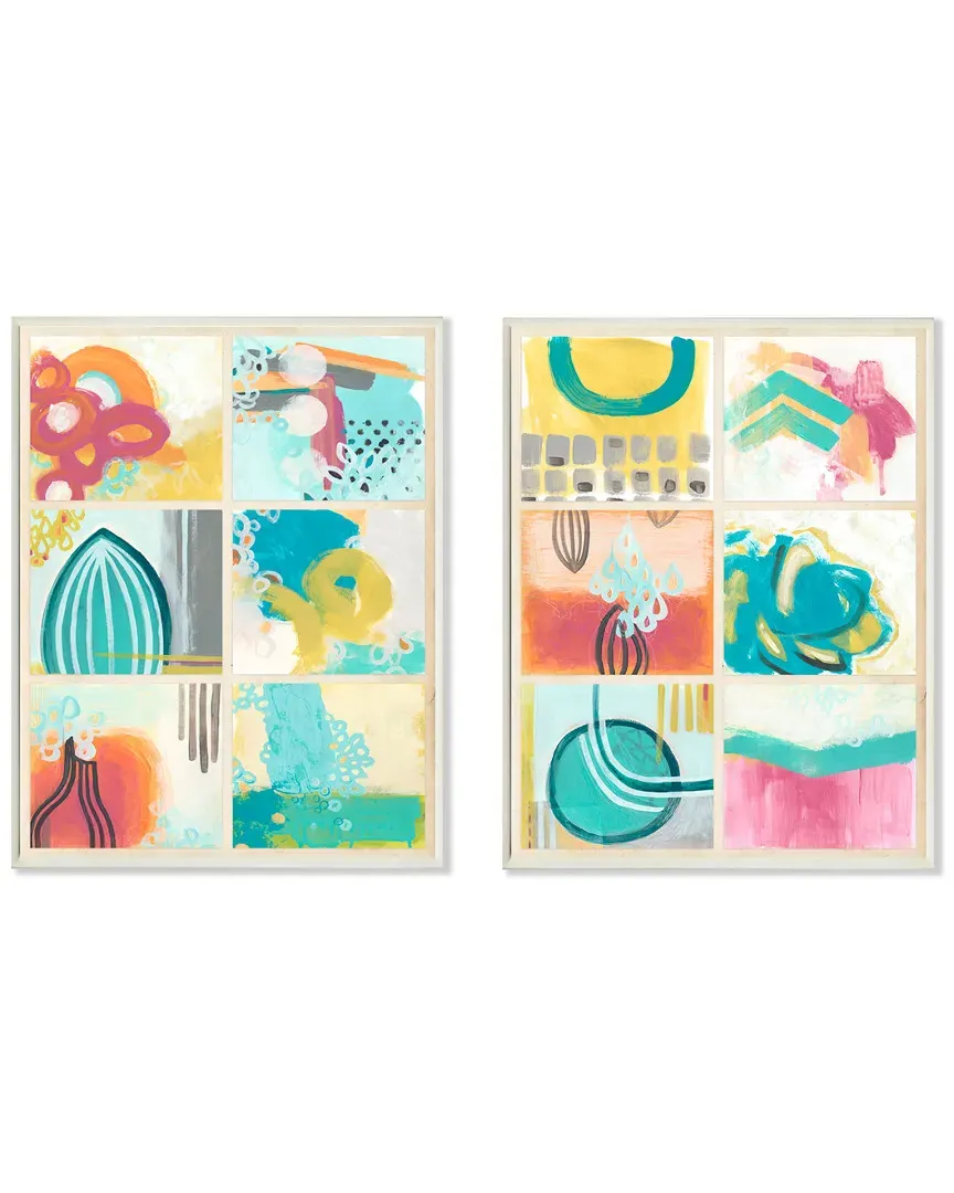 Bright Gallery of Abstraction Wall Art - White Frame image